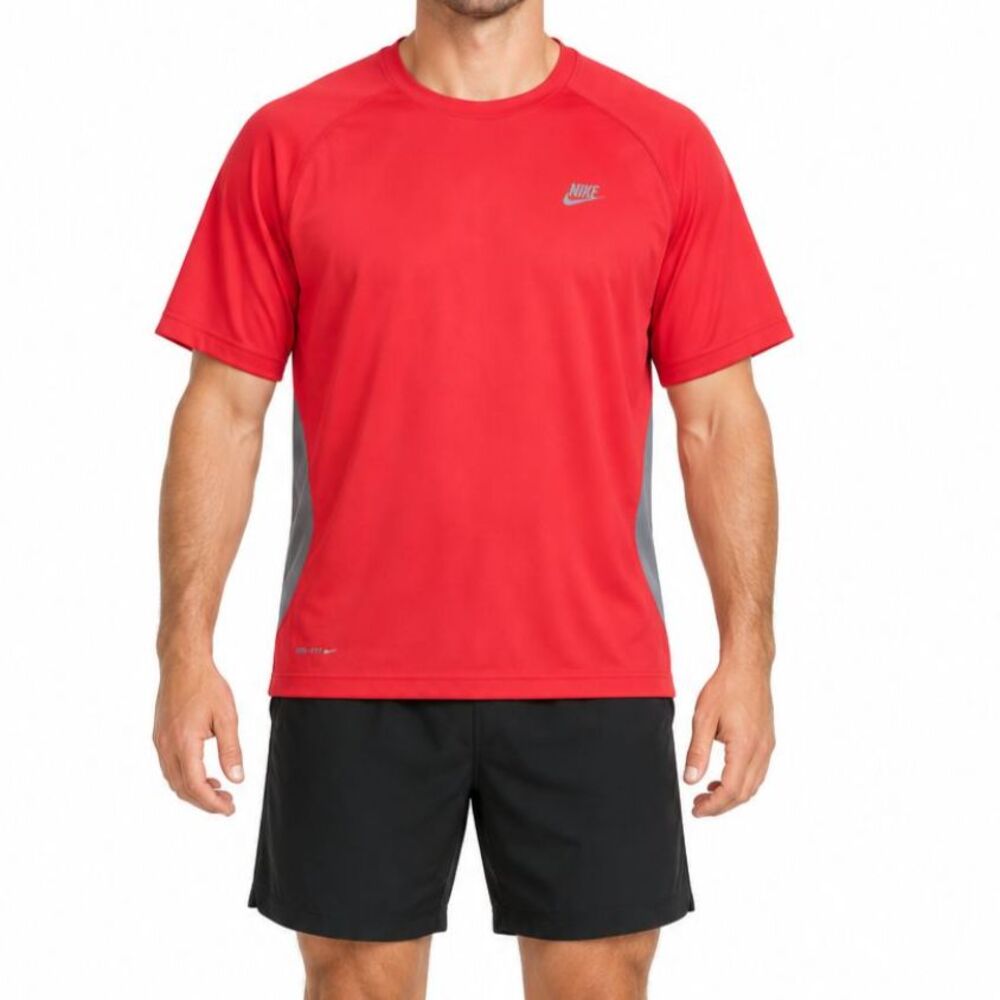 Nike Men’s Dri-FIT Red Training T-Shirt | Size XL